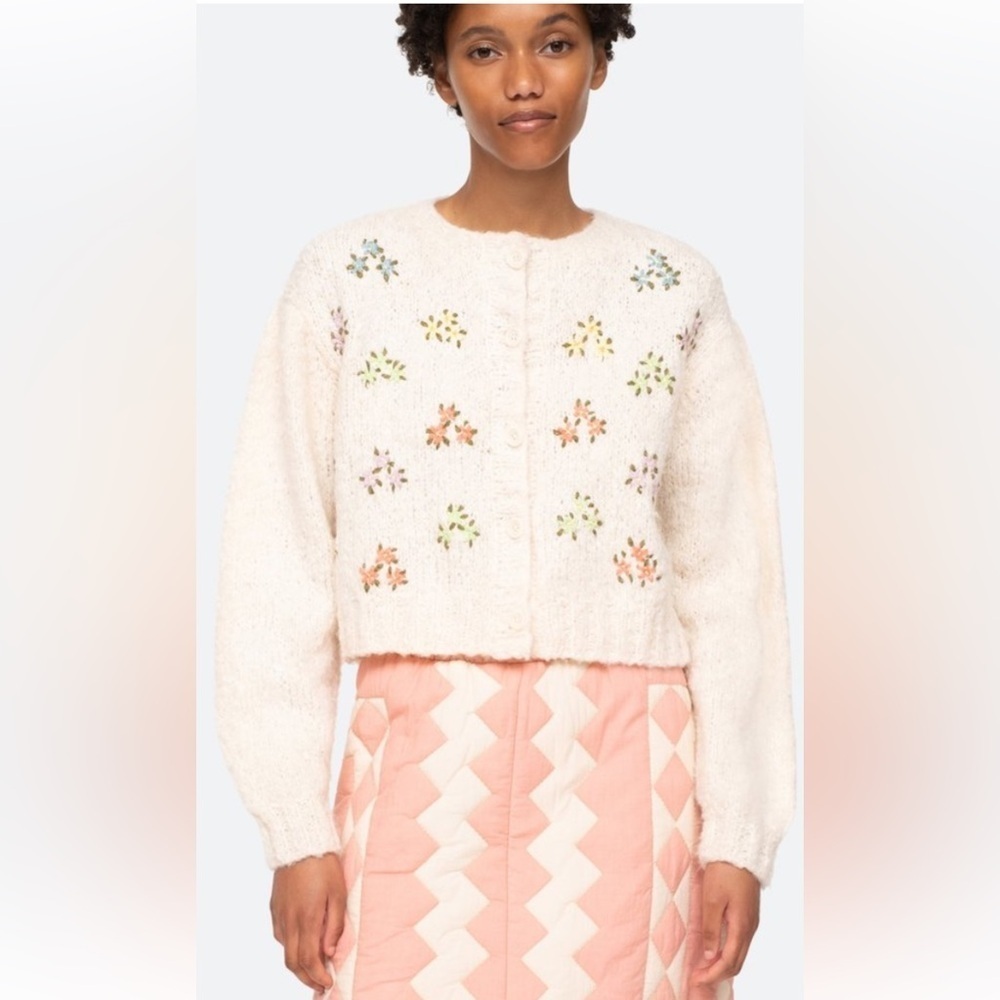 SEA New York zuri cardigan in cream M